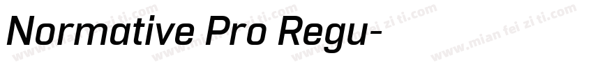 Normative Pro Regu字体转换